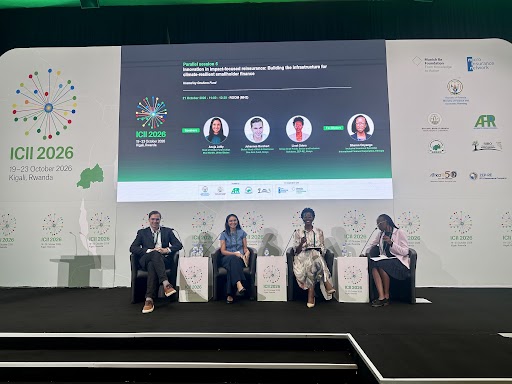 Anuja Jaitly of Blue Marble joins an ICII 2026 panel in Kigali discussing climate insurance and reinsurance for smallholder farmers.